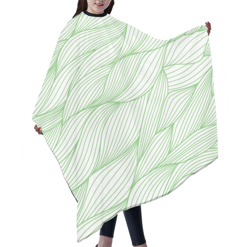 Personality  Seamless Abstract Hand-drawn Pattern Looks Like Grass Hair Cutting Cape