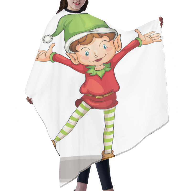 Personality  Christmas Elf Hair Cutting Cape