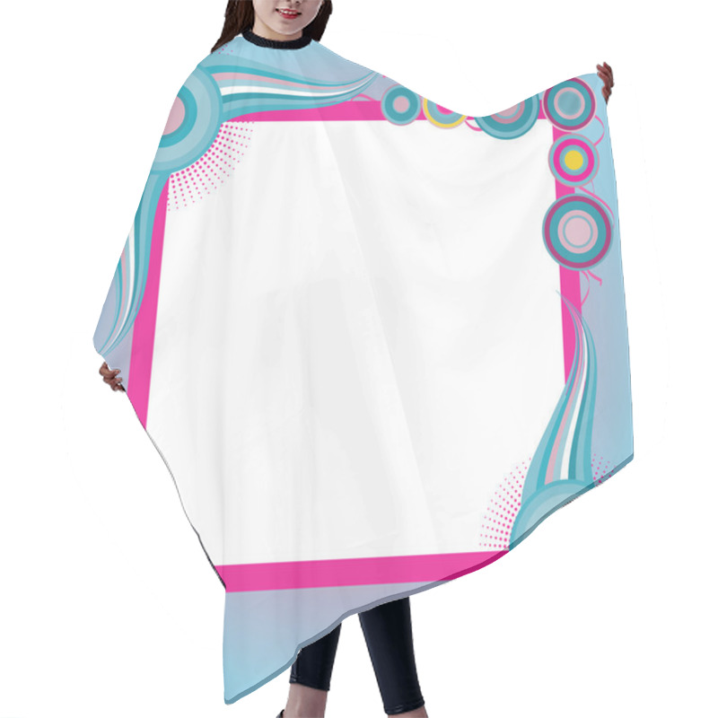 Personality  Retro Background Hair Cutting Cape