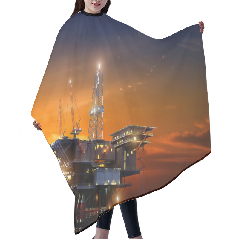 Personality  Oil Rig Hair Cutting Cape