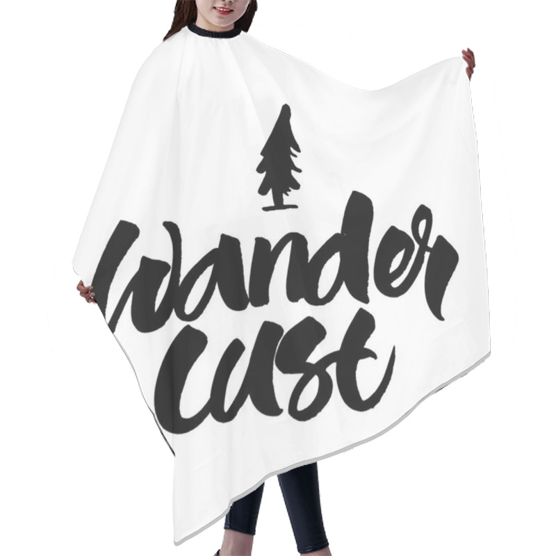 Personality  Wanderlust Inspirational Travel Quote Hair Cutting Cape