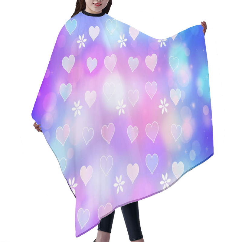 Personality  Artistic Bokeh Lights Background With Graphic Elements Hair Cutting Cape