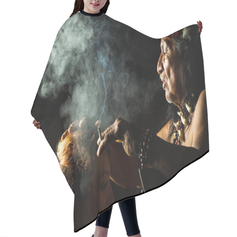 Personality  Real Shamanic Ceremony Hair Cutting Cape