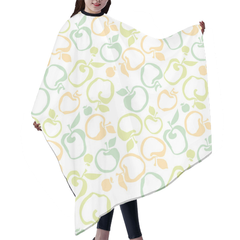 Personality  Apple Fruit Seamless Pattern For Fabric, Background, Wrapping Pa Hair Cutting Cape