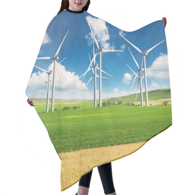 Personality  Wind Power Station Hair Cutting Cape