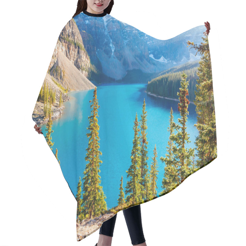 Personality  Moraine Lake, Lake Louise, Banff National Park, Alberta, Canada Hair Cutting Cape