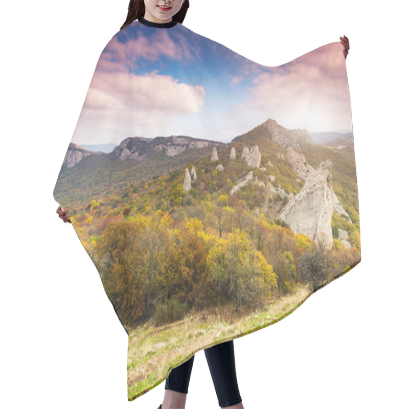 Personality  Mountain Landscape Hair Cutting Cape