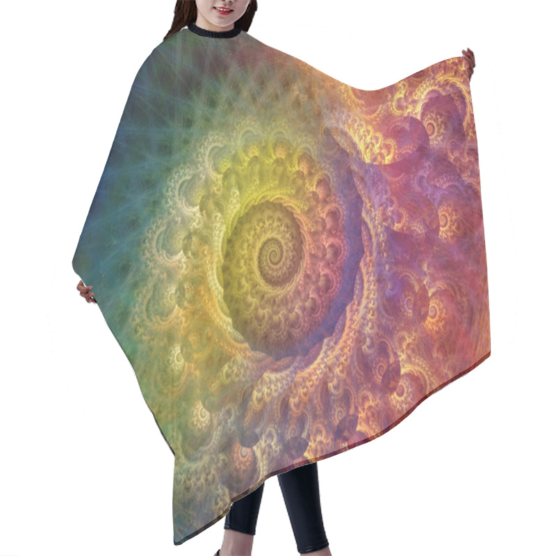 Personality  Spiral Background Hair Cutting Cape