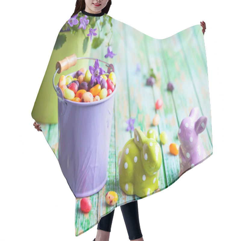 Personality  Easter Rabbits And Candy Hair Cutting Cape