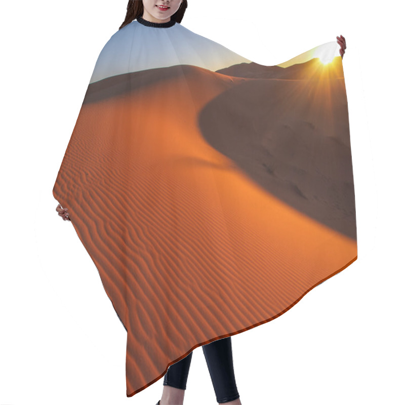 Personality  Sand Dunes In Sahara Desert Hair Cutting Cape