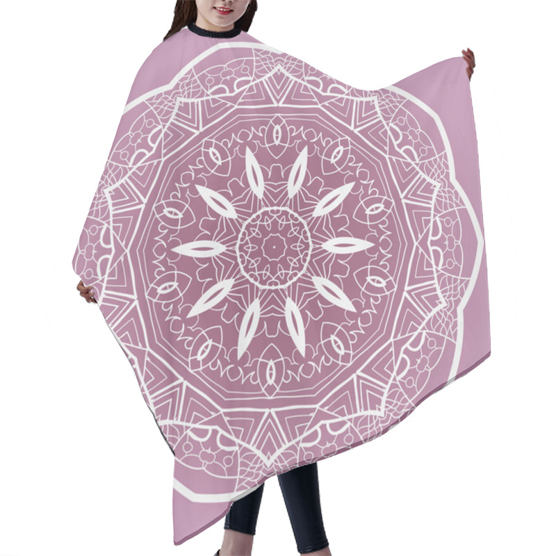 Personality  Oriental Mandala Motif Hair Cutting Cape