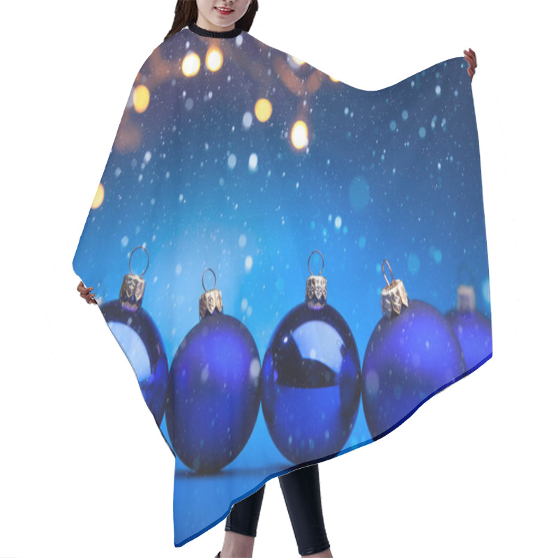 Personality  Christmas Tree Light Hair Cutting Cape