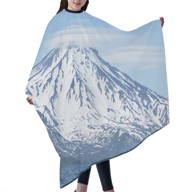 Personality  Volcano And Clouds Hair Cutting Cape