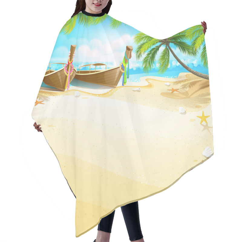 Personality  Paradise Island Hair Cutting Cape