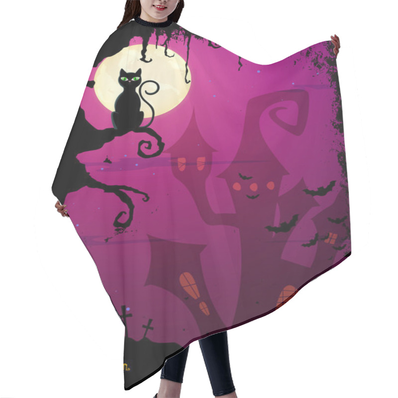 Personality  Happy Halloween Hair Cutting Cape