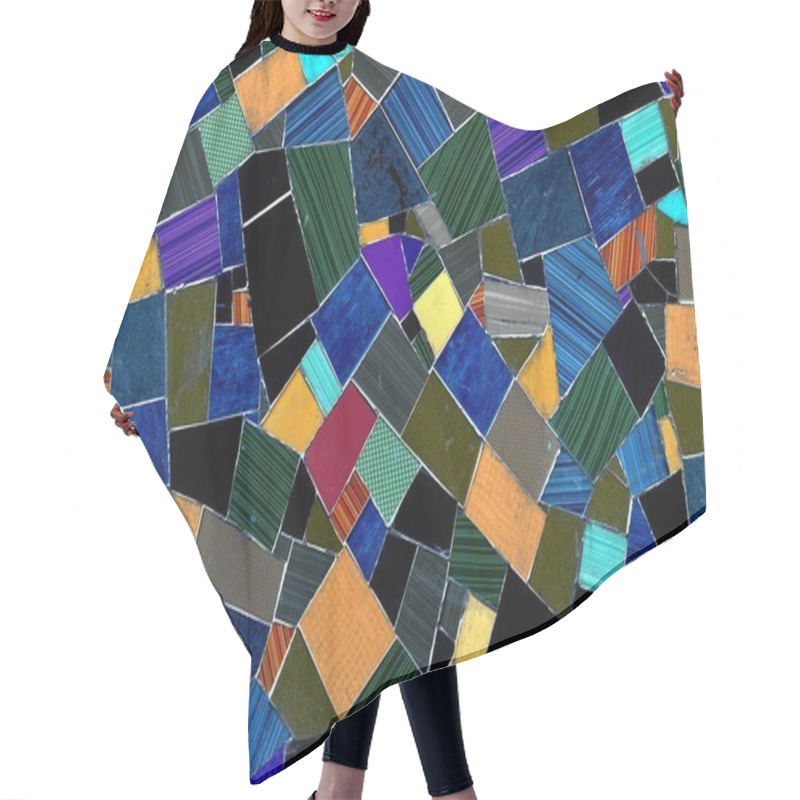 Personality  Mosaic Hair Cutting Cape