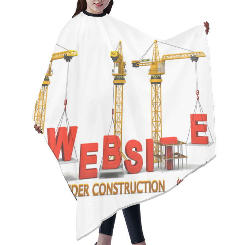 Personality  Website Under Construction Hair Cutting Cape