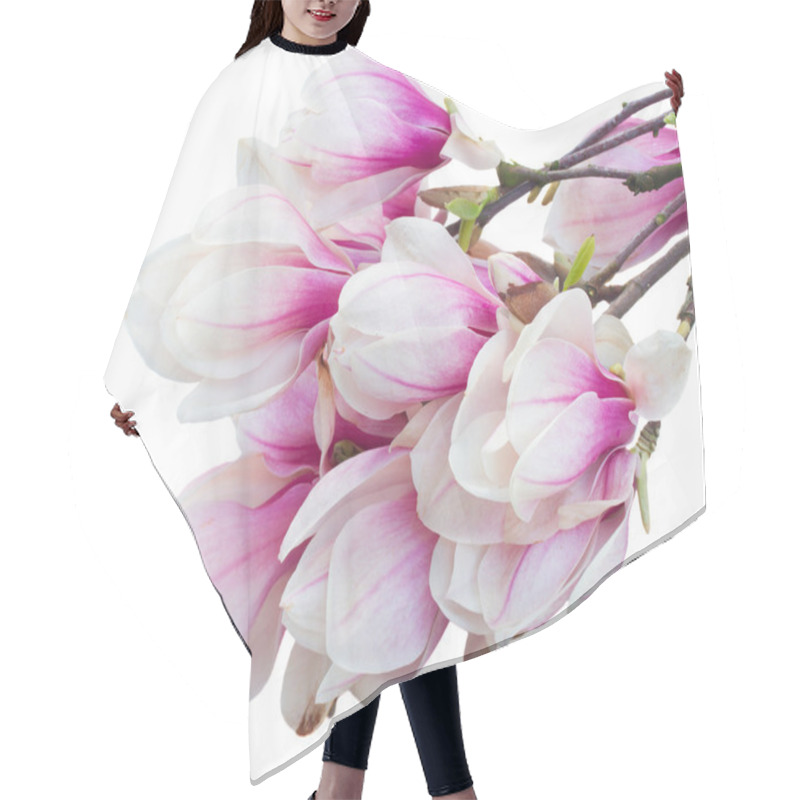 Personality  Blossoming Pink  Magnolia Tree Flowers Hair Cutting Cape