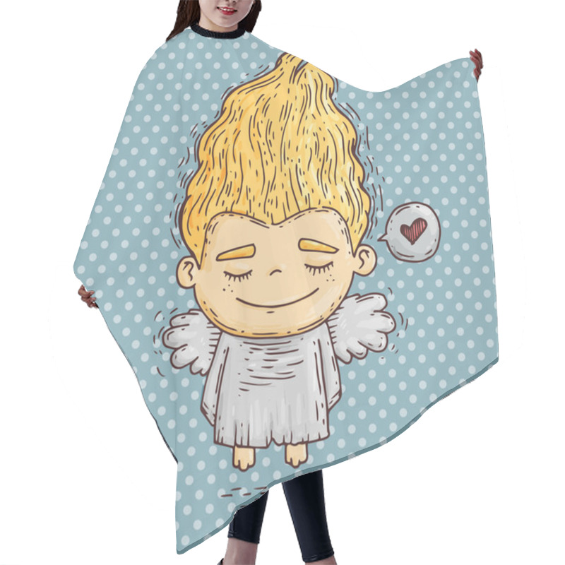 Personality  Angel Boy Hair Cutting Cape