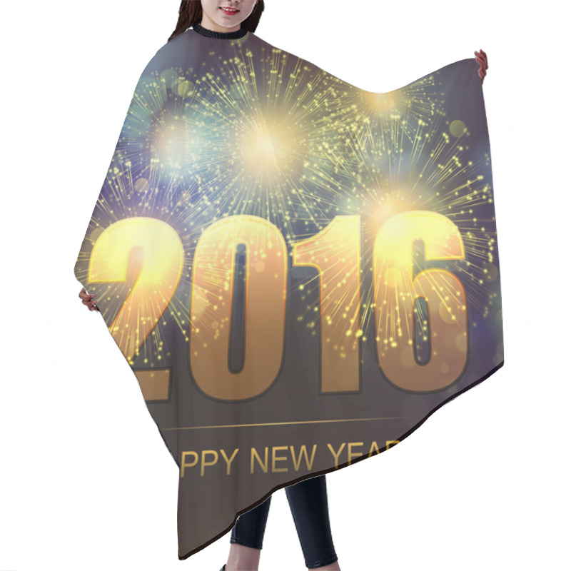 Personality  Vector Holiday Fireworks Background Hair Cutting Cape