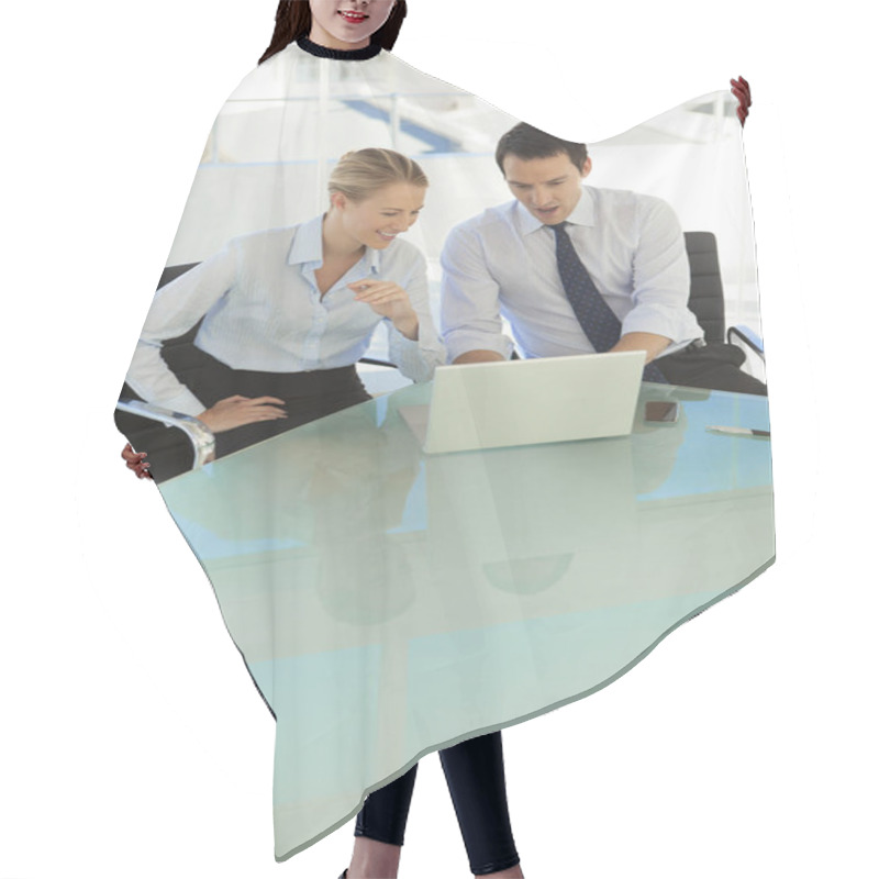 Personality  Business Partnership In The Office  Hair Cutting Cape