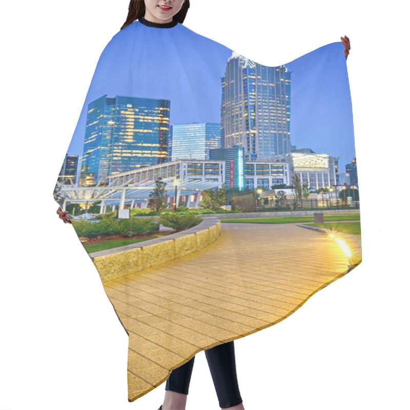 Personality  Charlotte City Skyline North Carolina Early Morning Hair Cutting Cape