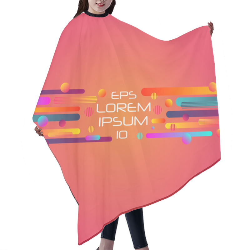 Personality  Abstract Retro Background Hair Cutting Cape