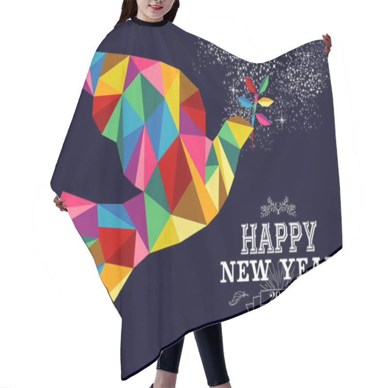 Personality  New Year 2015 Peace Dove Card Hair Cutting Cape