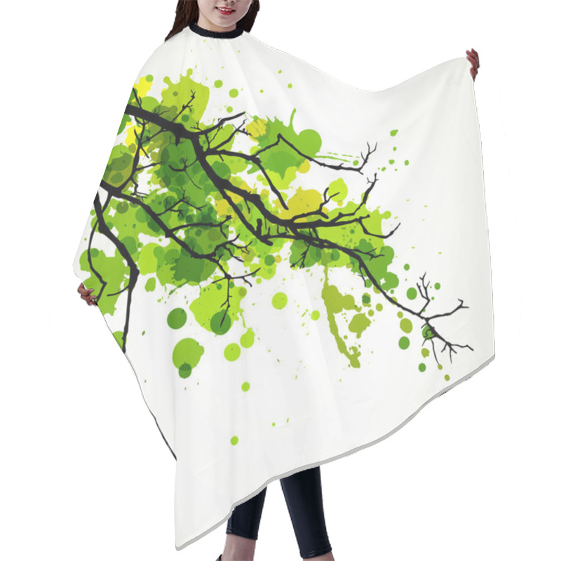 Personality  Abstract Trees Hair Cutting Cape