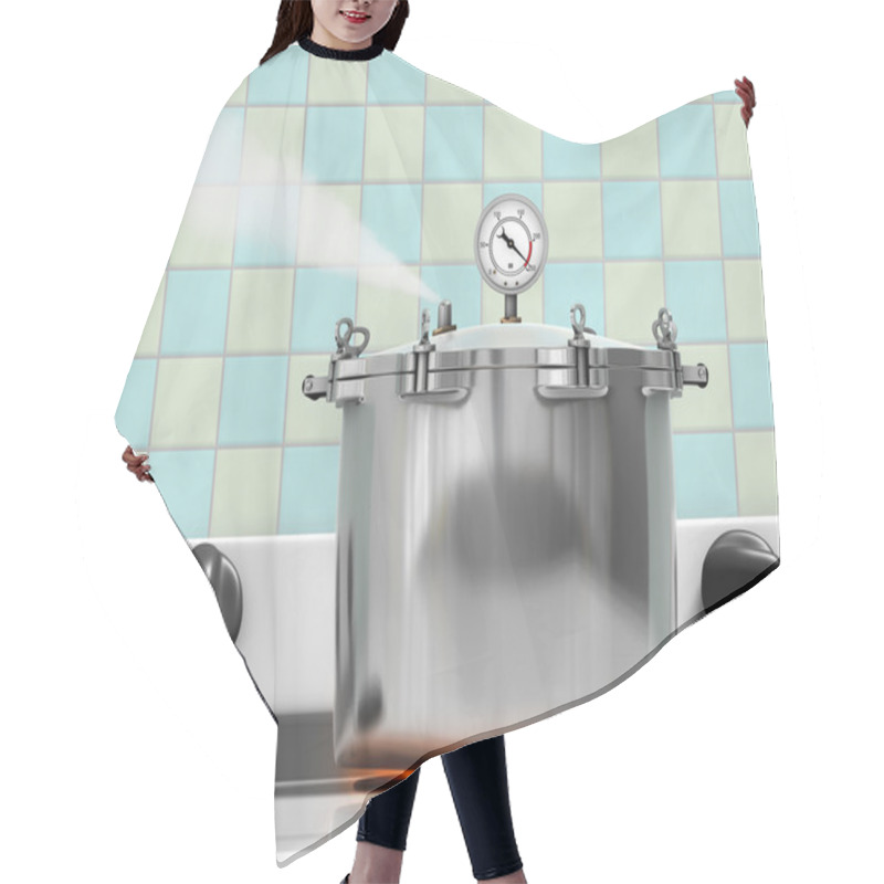 Personality  Pressure Cooker Hair Cutting Cape