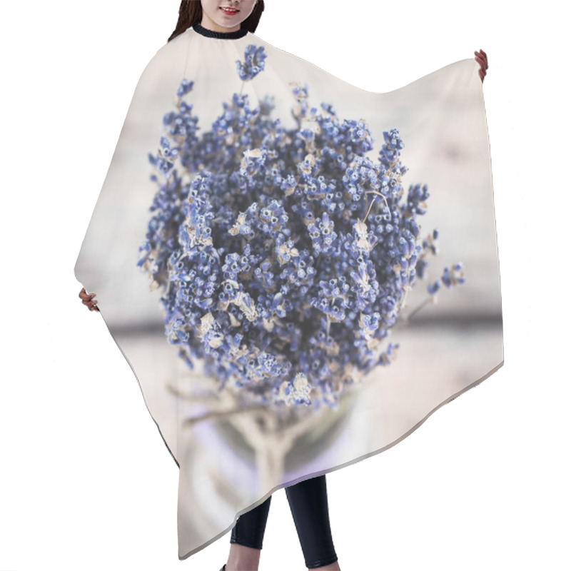 Personality  Bouquet Of Dried Lavender Hair Cutting Cape