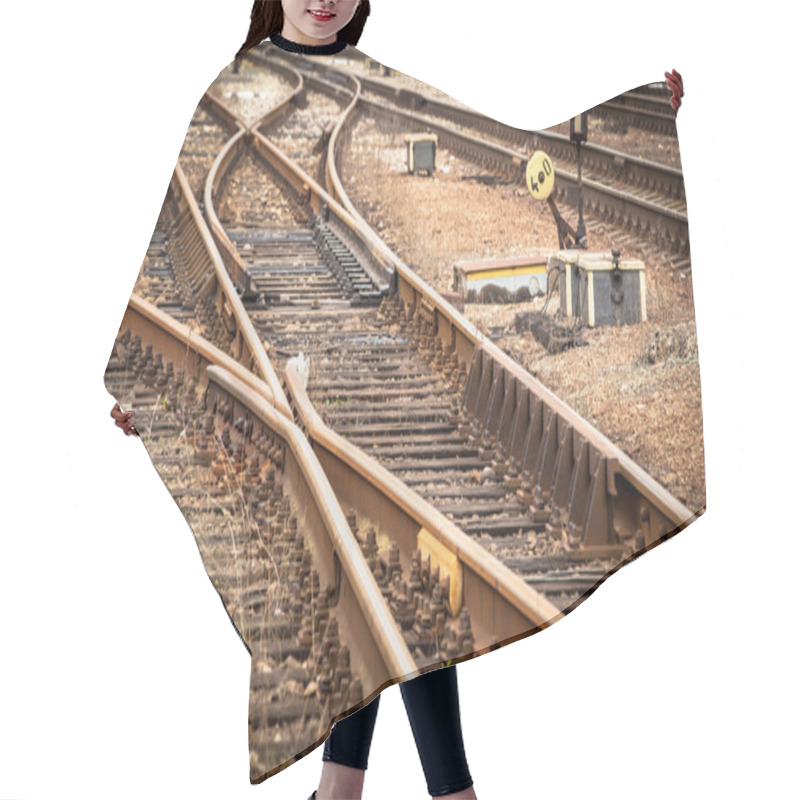 Personality  Railway Tracks Hair Cutting Cape