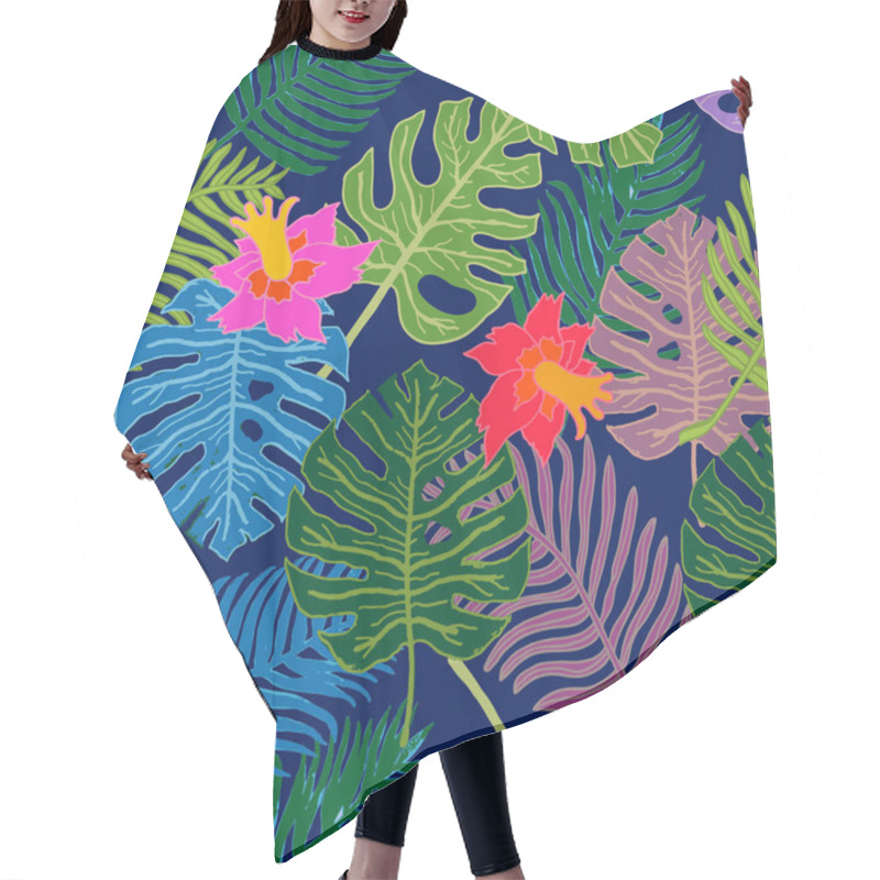 Personality  Tropical Paradise. Ethnic Textile Collection. Hair Cutting Cape