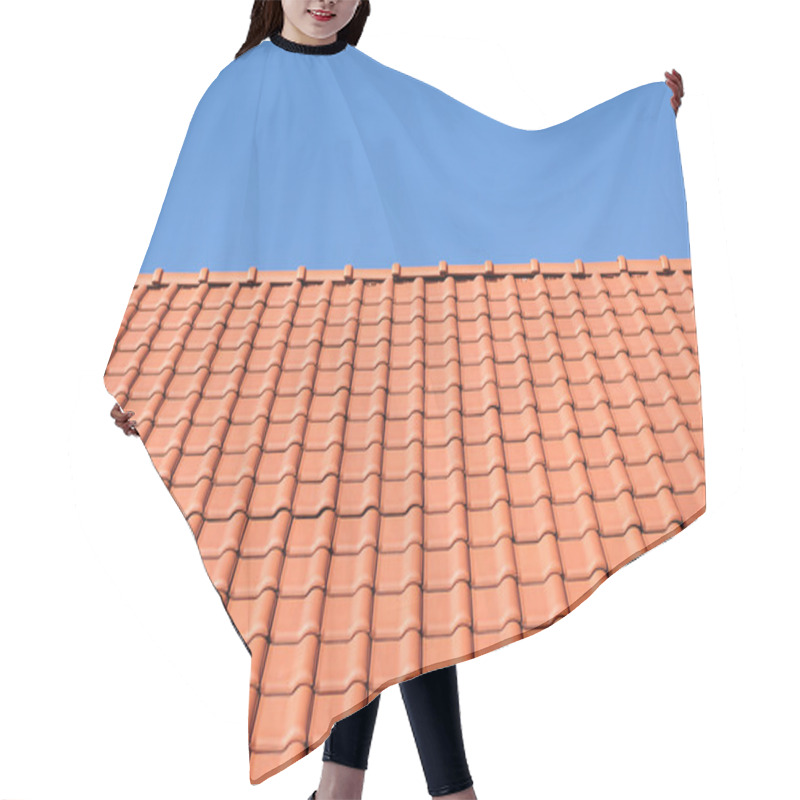 Personality  Red Tile Roof Hair Cutting Cape