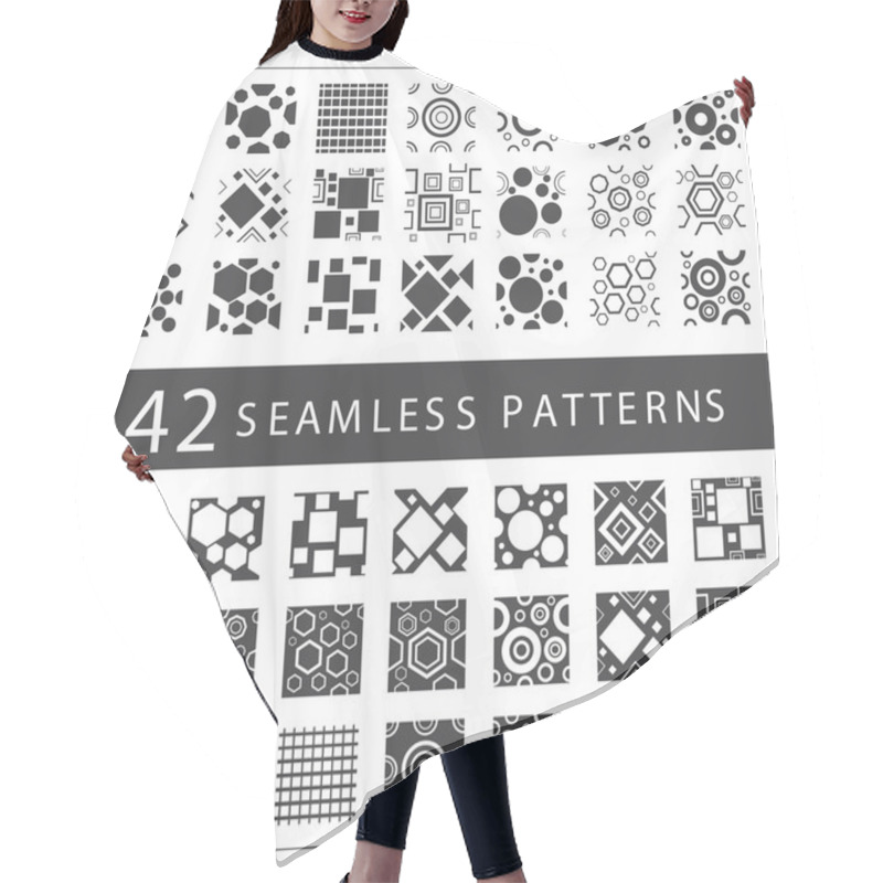 Personality  Beautiful Geometric Patterns Set Hair Cutting Cape