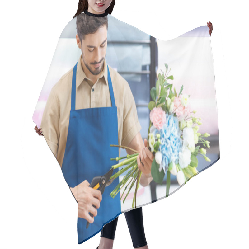 Personality  Florist Cutting Flowers Hair Cutting Cape