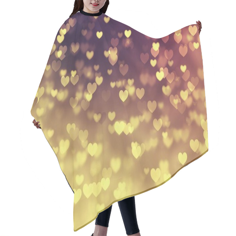 Personality  Light Heart Background Abstract Bokeh, Shine. Hair Cutting Cape