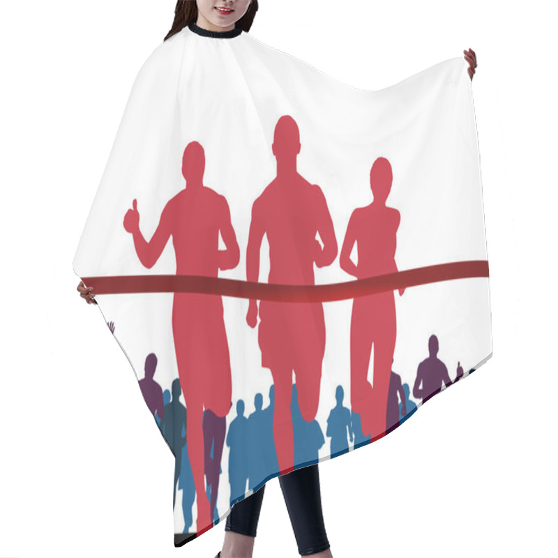 Personality  Sport Vector Illustration Hair Cutting Cape