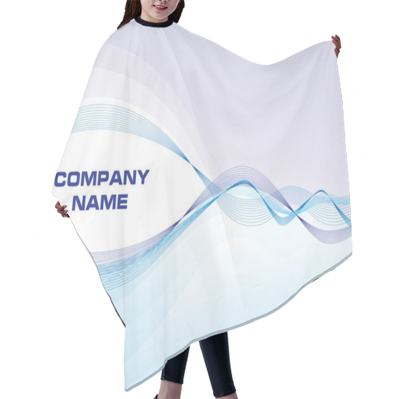 Personality  Tech Design For Company Logo Hair Cutting Cape