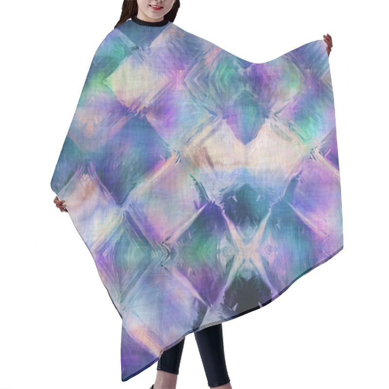 Personality  Seamless Abstract Ornate Pattern Design In Colour Hair Cutting Cape