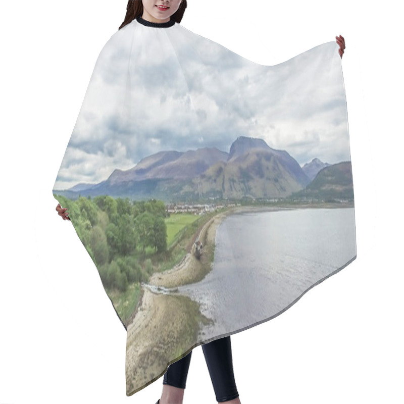 Personality  Aerial View Of The Abandoned Ship Wreck In Fort William With Ben Nevis In The Background Hair Cutting Cape