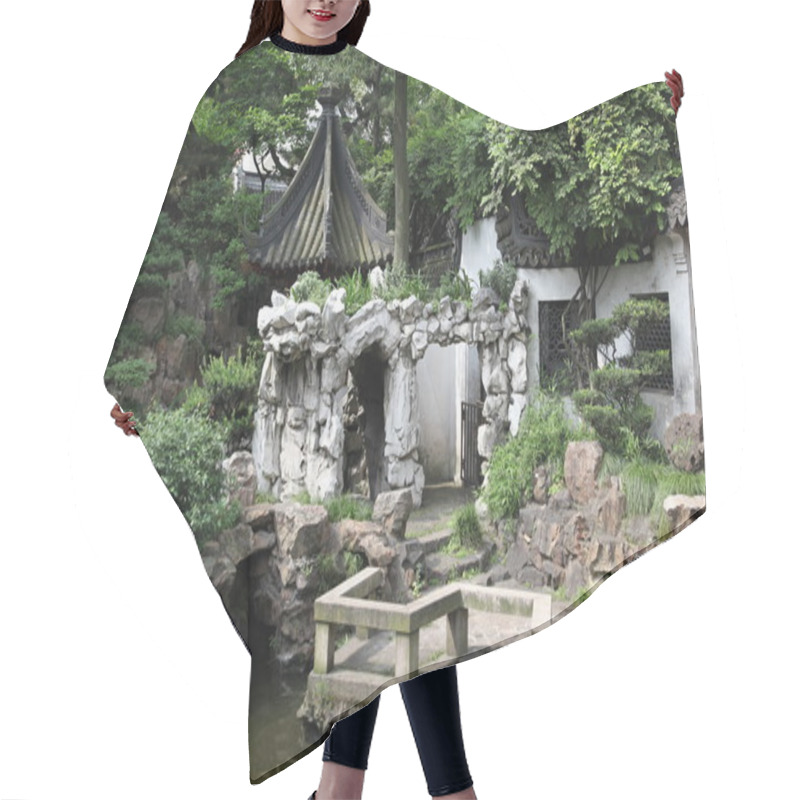 Personality  Classic Chinese Garden, South China Hair Cutting Cape