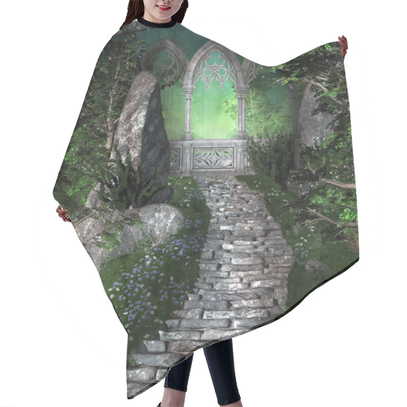 Personality  Mysterious Magic Portal Hair Cutting Cape