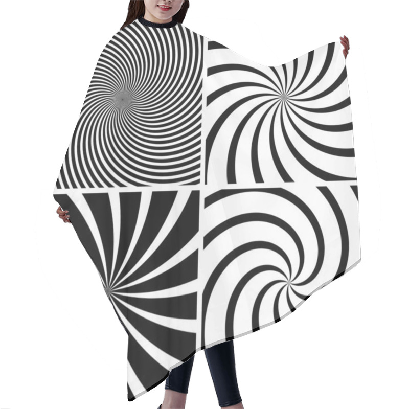 Personality  Swirl Background Hair Cutting Cape