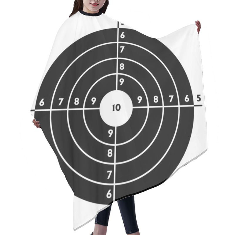 Personality  The Target For Shooting Practice Hair Cutting Cape