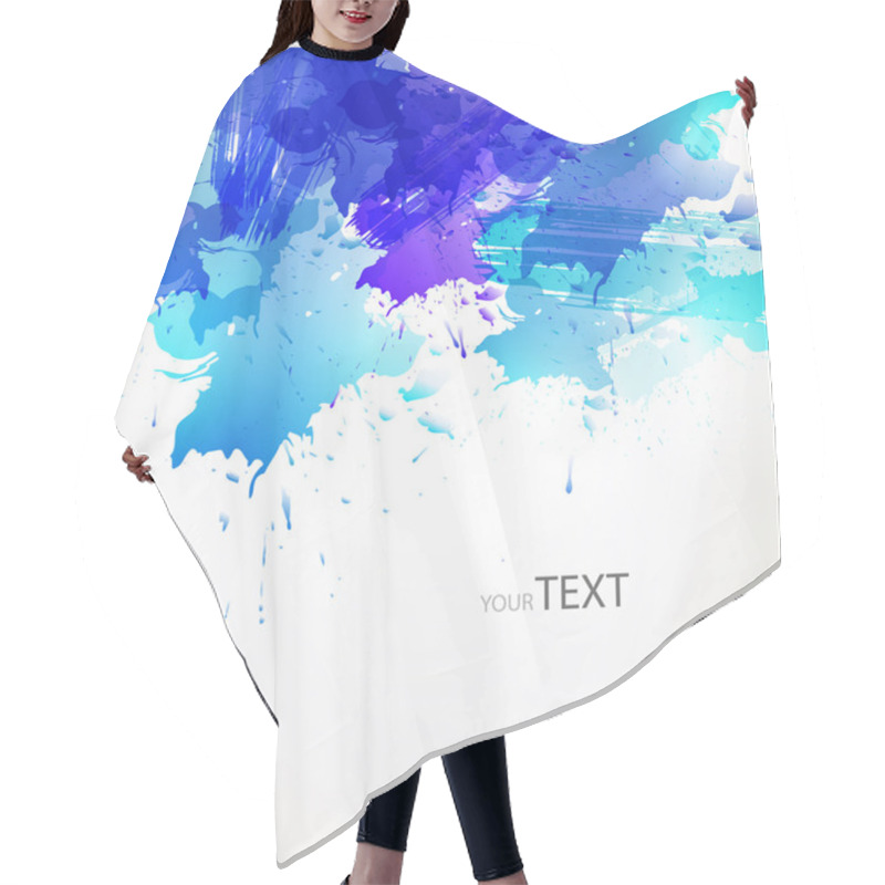 Personality  Abstract Background With Blots Hair Cutting Cape