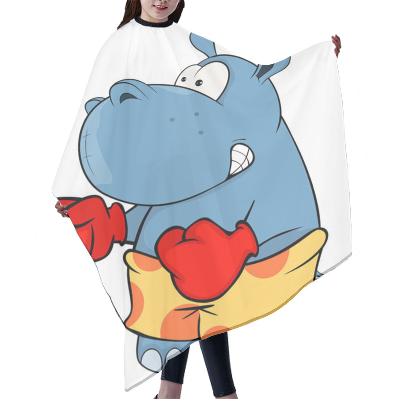 Personality  Little Hippo Boxer Hair Cutting Cape