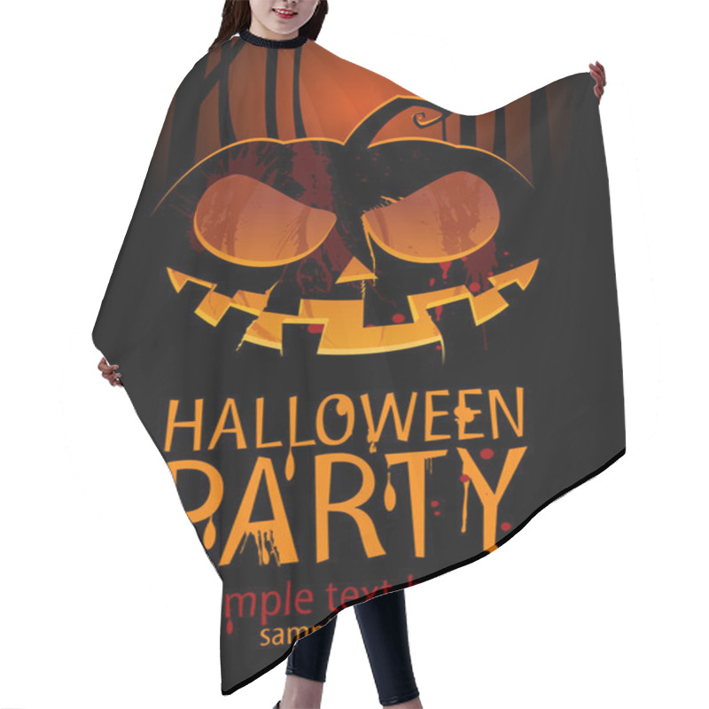 Personality  Halloween Party. Hair Cutting Cape