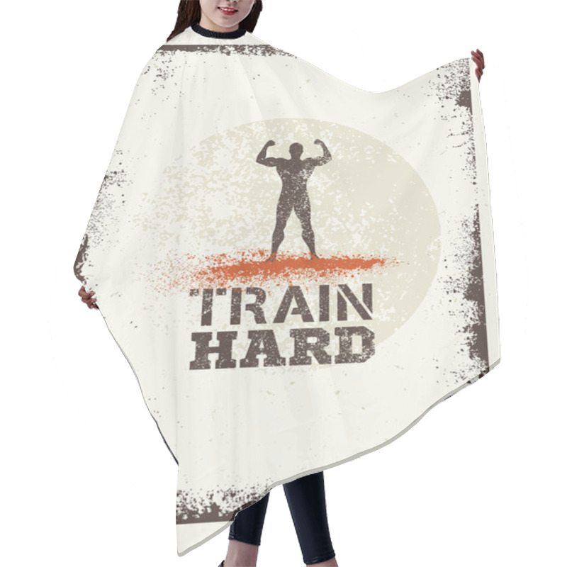 Personality  Workout And Fitness Motivation Concept Hair Cutting Cape