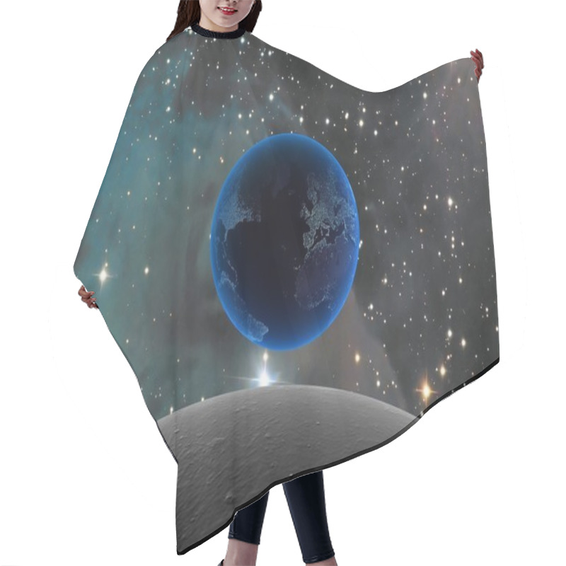 Personality  3d Cosmos And Planet Hair Cutting Cape